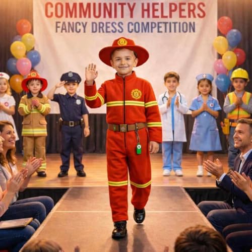 Image of FancyDressWale Community Helper & Career Role Play Costume for Fancy Dress Pilot, Navy, Army, astronaunt, Police Costumes