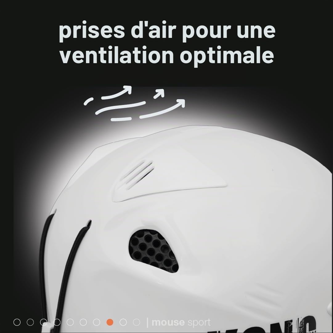 Kong. Mouse Sport. Casque d'escalade, d'alpinisme et de Via ferrata avec Rembourrage intérieur. CE en 12492. Poids: 375g. Taille Unique Ajustable de 52 à 64 cm. Fabriqué en Italie.