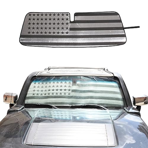 Windshield Sunshade Foldable Reflective Sun Visor Compatible with Hummer H3 2005-2009, Auto Interior...