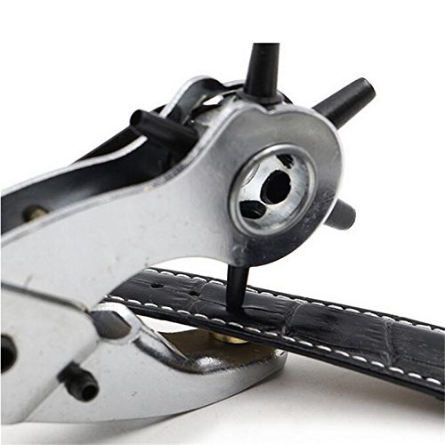 AADCART Stainless Steel Belt Punching Machine with Multi Tool Manual Belts Puncher Maker Punching Machine with 6 Adjustable Plates. 2