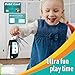 Car Key Playset, Remote Car Key Toy with Light and Sounds, Pretend Play Keys with Cards for Boys and Girls, Travel Toys for Toddlers, Babies (Black)