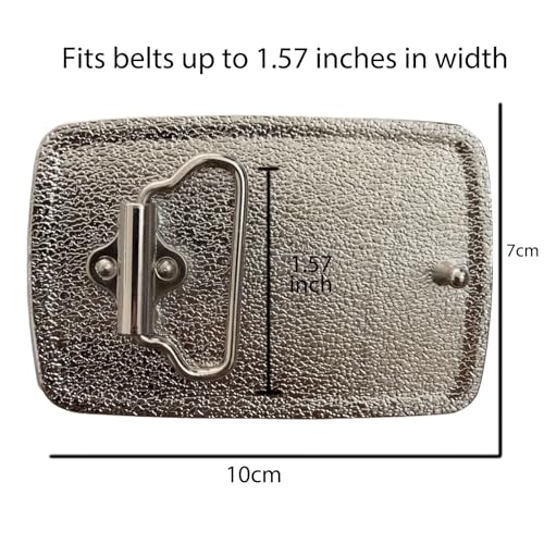 Image of Western Belt Buckles for Men Cowboy Belt Buckle American Bullet Flag Belt Buckles Men Silver