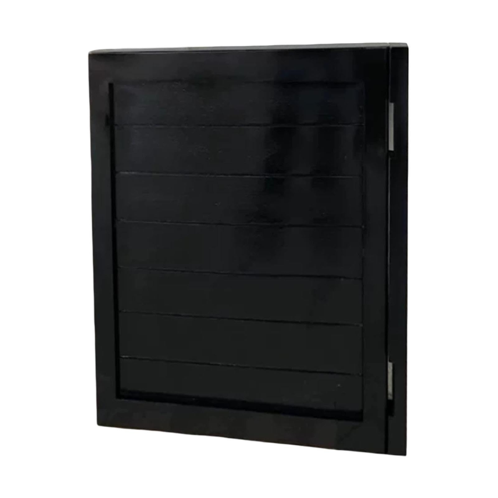 Porte intérieure de type saloon en bois massif, ouverture à 180° | Porte simple avec charnières en acier inoxydable, idéale pour cuisine, bar, véranda ou café(Black,W40xH60CM)