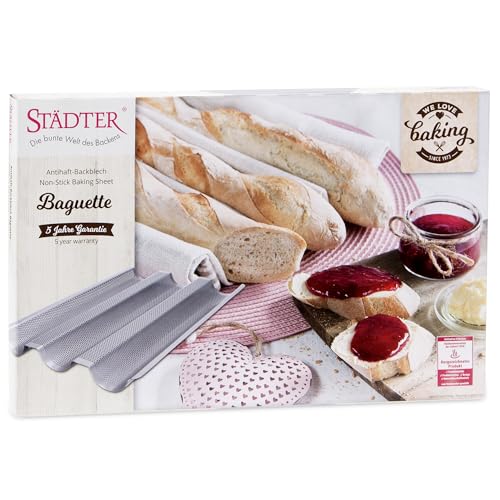 Baguette Backblech von Städter mit Antihaftbeschichtung, 37×24 cm