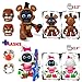 Set 12 pcs Inspired by Game Five Night at Freddys Toys | Mini Figures Collection with Masks | FNAF Action Figure [Rockstar Bonnie, Montgomery Gator, Chica, Human Security, Radioactive Foxy etc.]