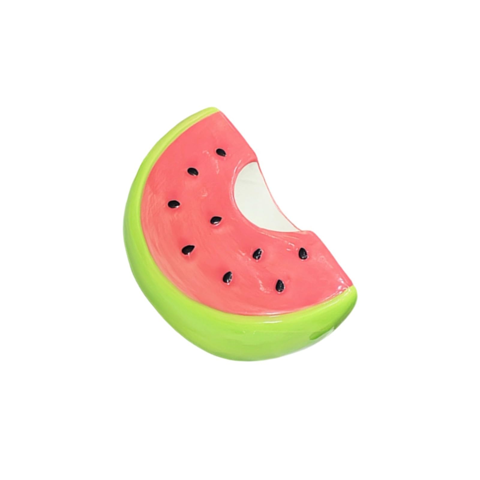 Jazuaiao Lovely Watermelon Shape Toothbrush Organizers Ceramic Rack for Family Bathroom Countertop Organzation Essential Accessory Ceramic Holder