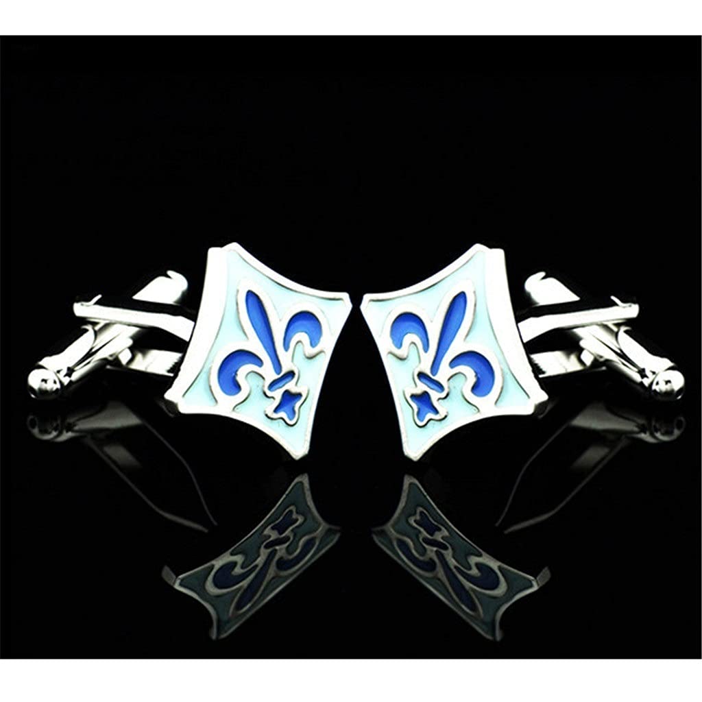 Gemelos para Hombre, Gemelos Azules, Regalo para el Día del Padre, para Parejas, Amigos, Bodas, Aniversarios, cumpleaños.