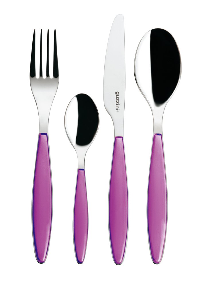 Amazon｜guzzini FEELING テーブルカトラリー 24Pセット