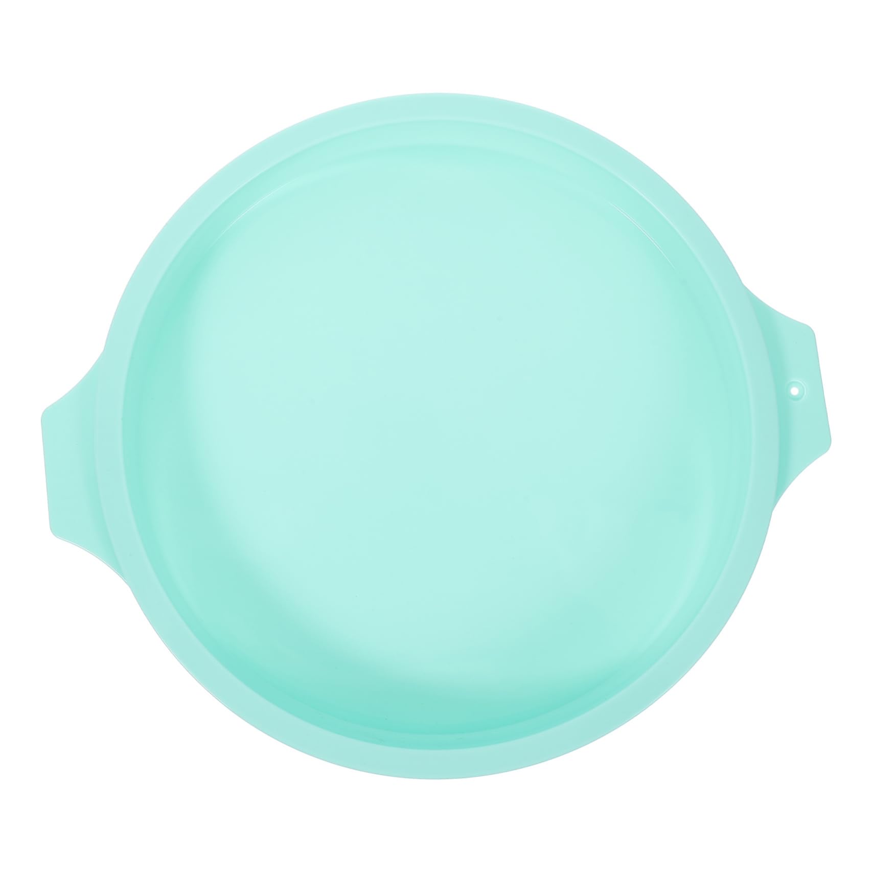 Hemobllo Round Silicone Cake Pan Bakeware Non Stick Baking Mold for Cakes Pizzas and More Dishwasher Green Color