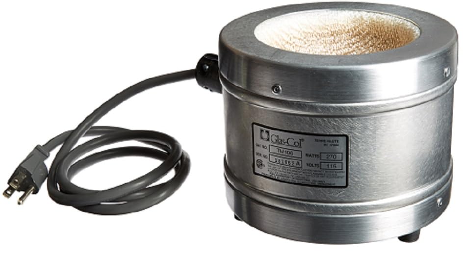 Glas-Col 100B TM810 Series TM Aluminum Housed Buchner Funnel Mantle for Fixed Plate Buchner Funnel, 70ml Filter Size, 60242 Coors, 115V