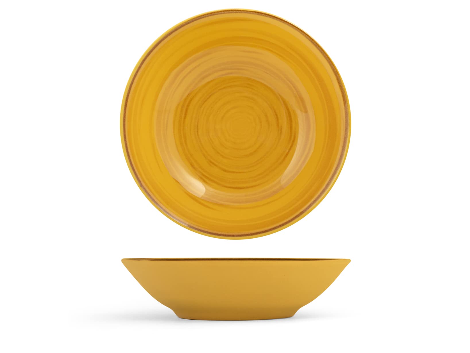 H&H 1536302 Stoneware Coupe Papaya Soup Plate, 20 cm, Avocado