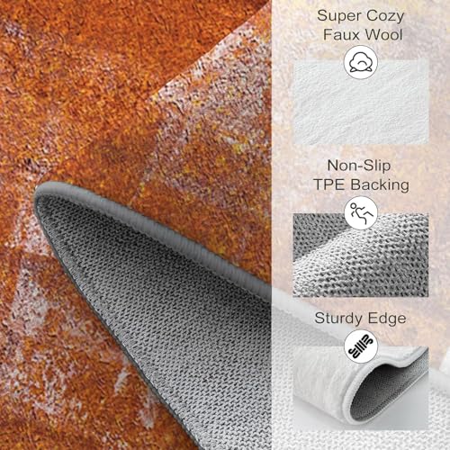 Tapete decorativo LOKMU Burnt Orange 5'x7' miniatura 4
