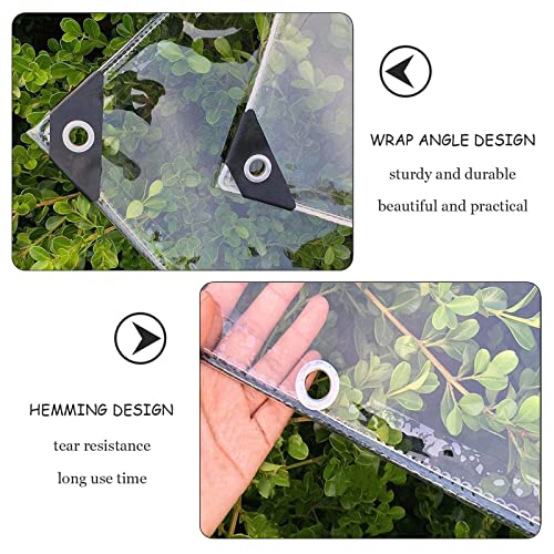 Bâche transparente 600 g/m² plastique étanche jardin fleur piscine - 3