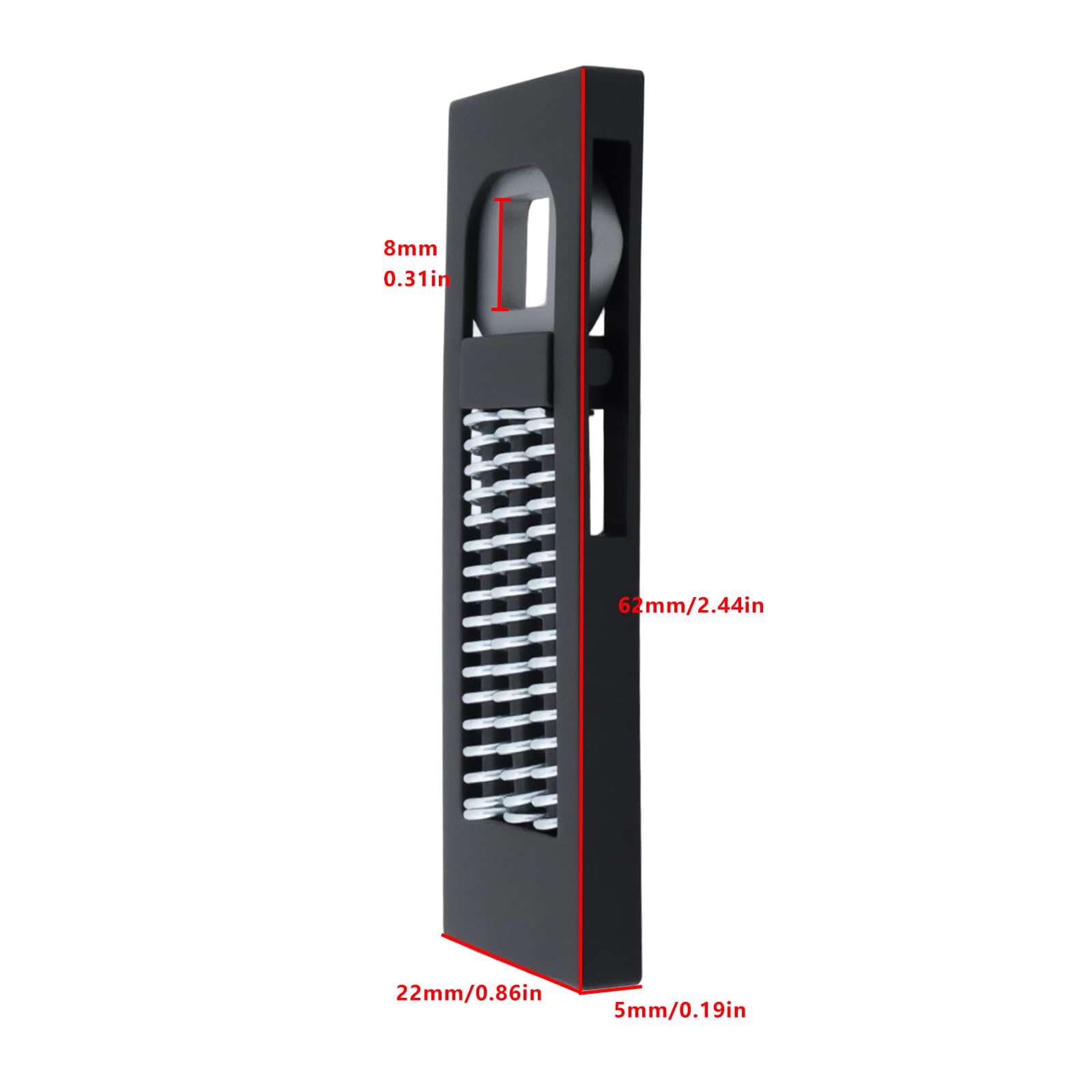 Briny River 4Pcs 8mm Door Handle Springs Cassette Compatible with Hoppe uPVC Door Handles (Black) - Image 4