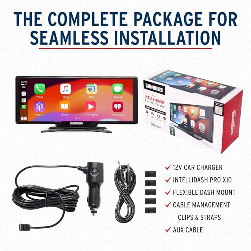 Car and Driver IntelliDash Pro X10 Wireless Apple CarPlay & Android Auto 10-Inch Touchscreen Display - Image 3