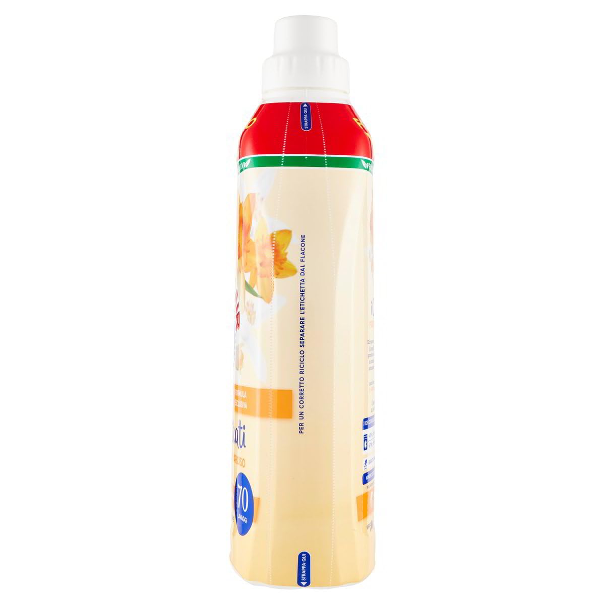 8x Chanteclair I Concentrati XXL - Ammorbidente Concentrato, Fragranza Fiori d'Arancio e Narciso, per Capi Morbidi e Profumati - 70 Lavaggi 1400ml + Portachiavi Beni Culinari in Omaggio