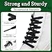 Endoto Shoelaces for Gucci Ace Flat Shoe Laces Replacement Sneakers Shoes Strings(Color:Black,Size:47Inch)