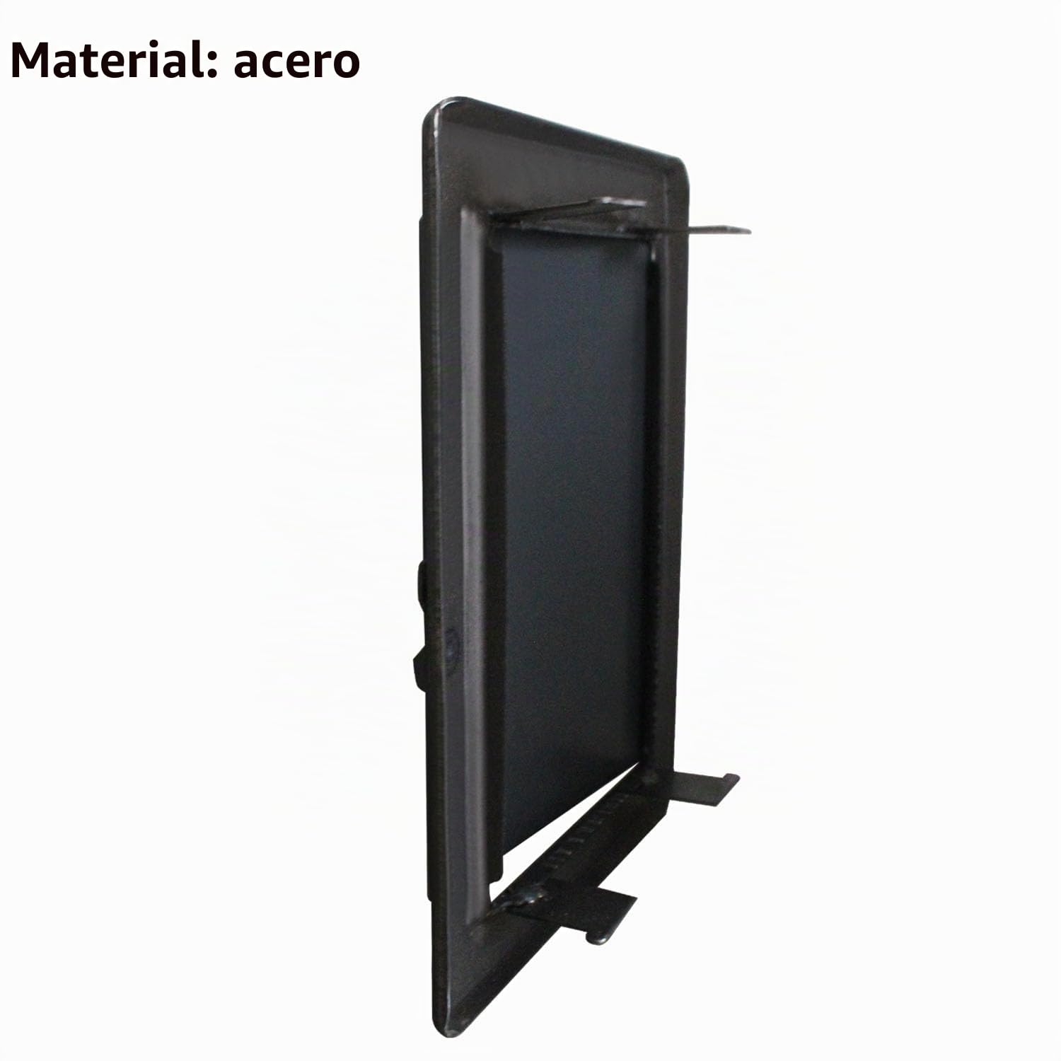 Puerta de Horno para Chimenea Estufa de leña de Acero Puerta de inspección Limpieza de Cenizas Cocina hogar Plancha Rejilla hogar Abierta (340X390mm)