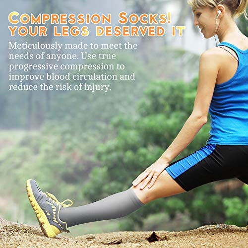 Compression Socks for Women & Men 15-20 mmHg, Best for Medical, Nursing, Running, Athletic, Varicose Veins, Travel2