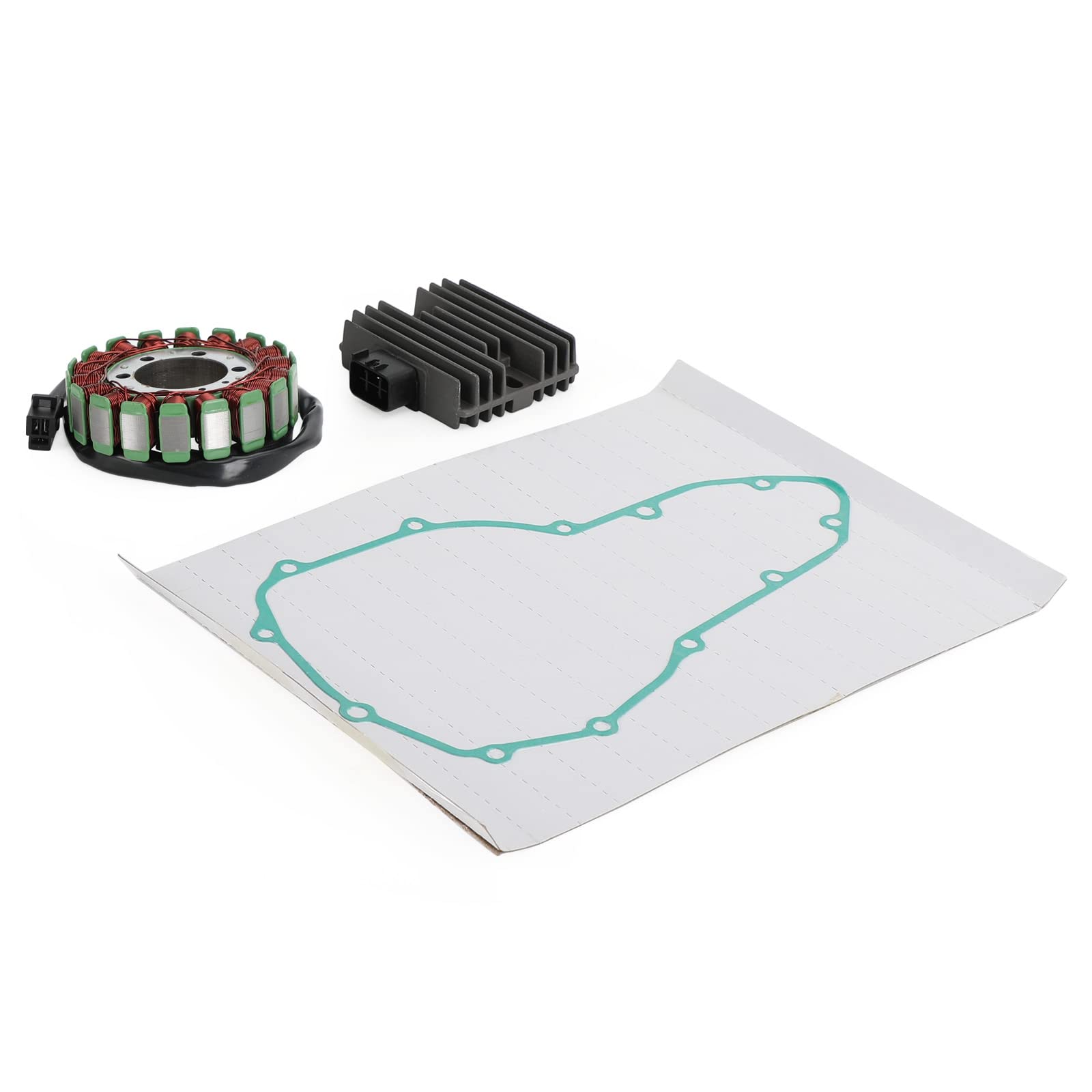 Magneto Coil Stator + Voltage Regulator + Gasket Assy Adatto per Kawasaki Ninja 650 Versys 650 ER-6N 06-2011