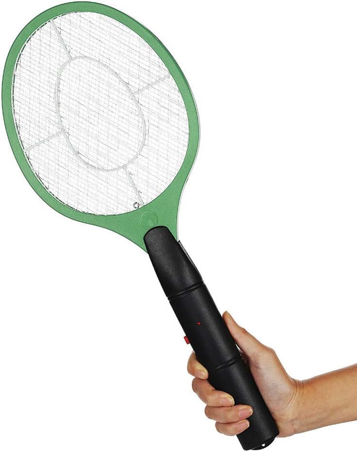 Battery Operated Fly Swatter, Battery Powered Mosquito Swatter for Indoor Outdoor Use, Handheld Fly Killer with 3-Layer Safety Mesh, Portable Insect Swatter for Camping Garden Travel (Green) โ image 1