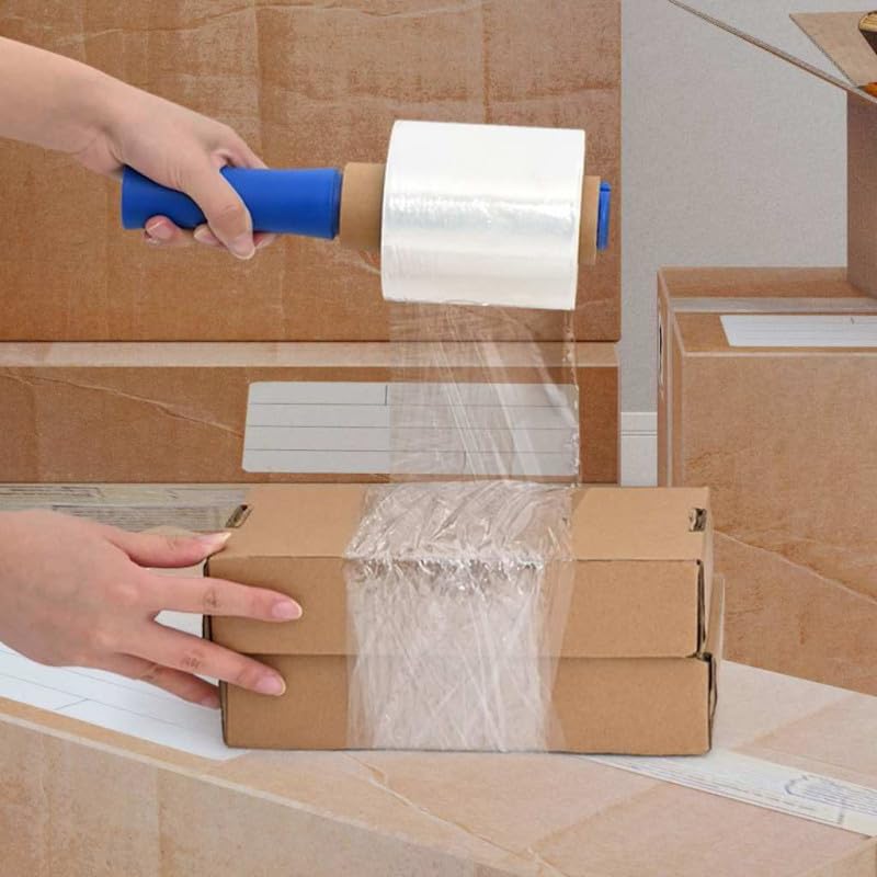 vidaXL Film Estensibili 50 pz Trasparenti 23 μm 10 cm x 150 m, pellicola da imballaggio, pellicola da imballaggio, pellicola da avvolgimento
