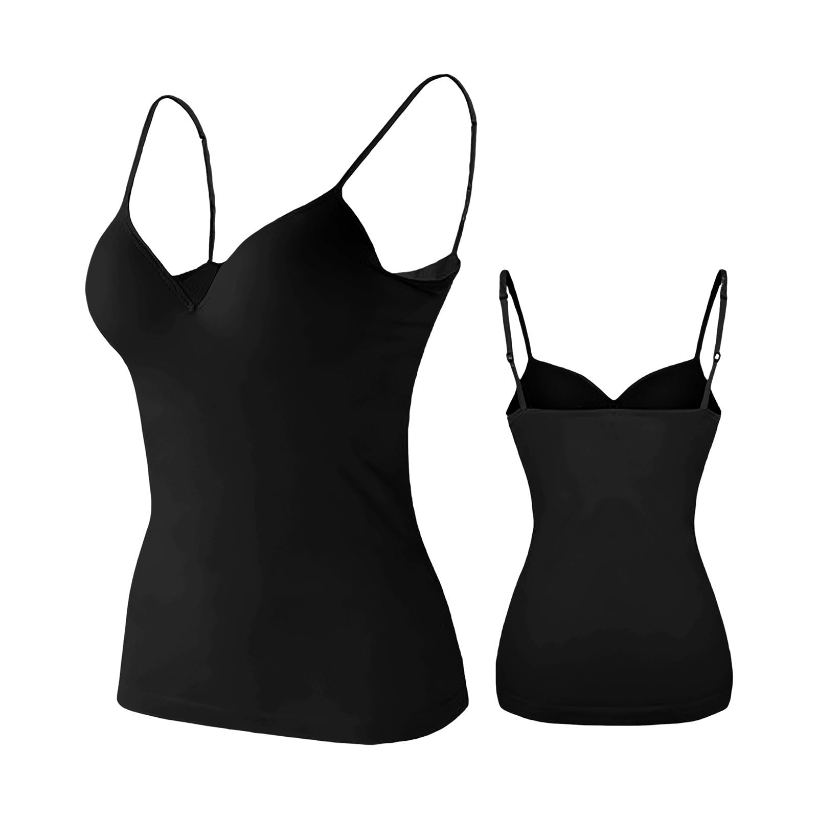 Tank Top for Women Round Neck Tummy Control Camisole Shaperwear 2026 Casual Sleeveless Plus Size Cotton Workout Tops