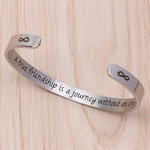 Btysun Bracelets for Women Mothers Day Bracelet Gifts from Daughter Inspirational Gifts for Women Graduation Gifts for Her Motivational Birthday Cuff Bangle Friendship Personalized Mantra Jewelry…