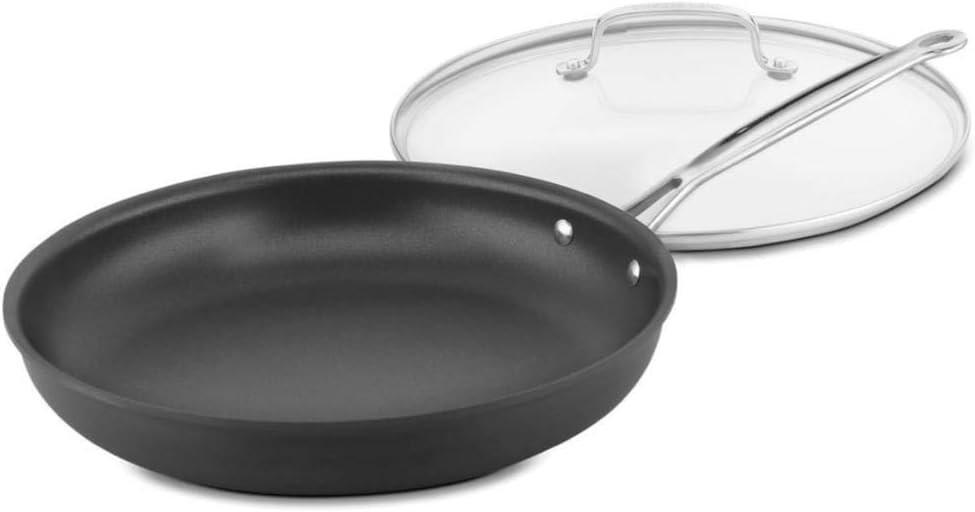 Cuisinart 12-Inch Skillet, Nonstick-Hard-Anodized with Glass Cover, 622-30GP1 - Thumbnail 3