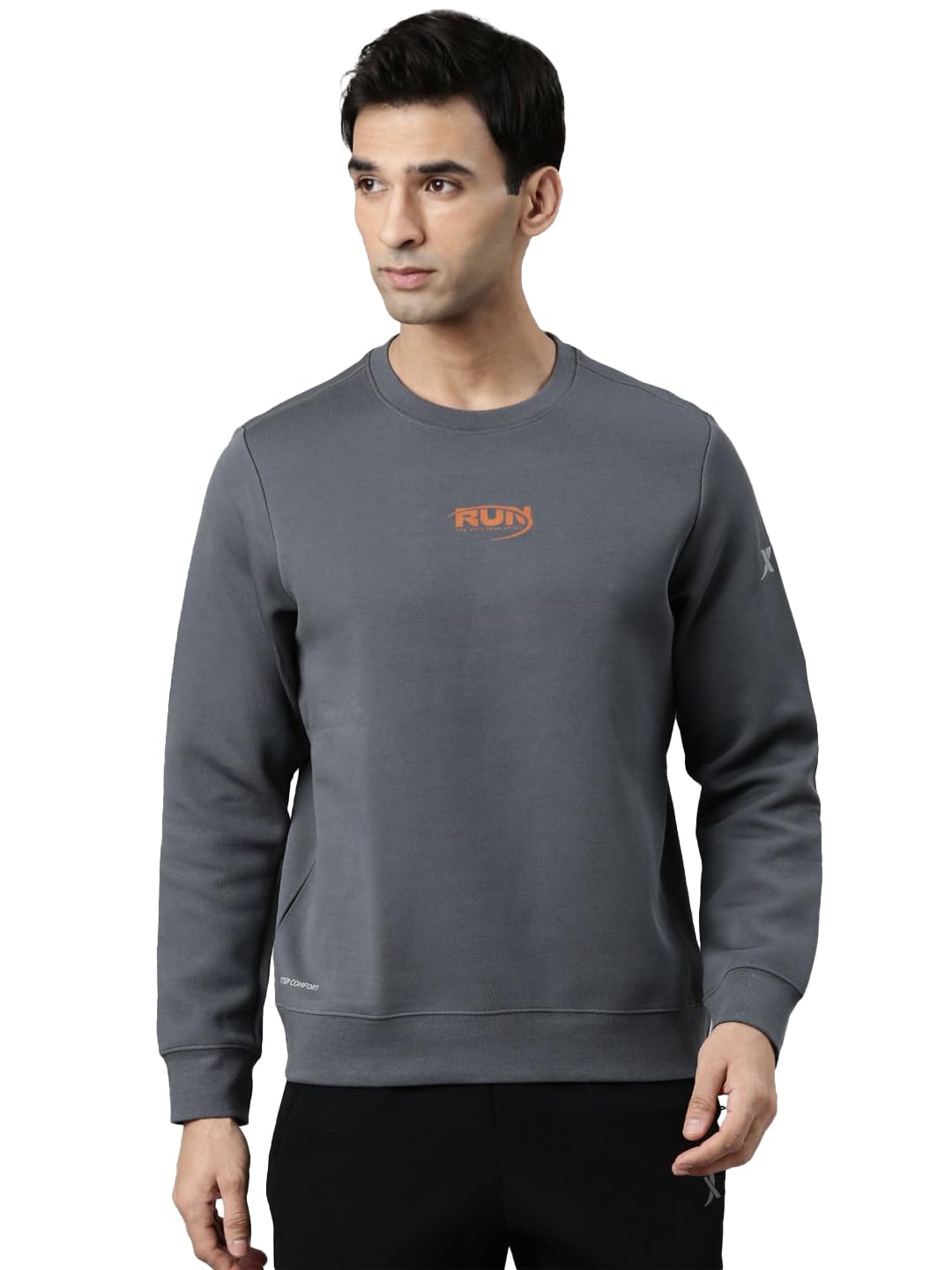 Mens Running Sweatshirt I Seamless Fabric I Lightweight Build I Moisture Wicking I Stretch Comfort I Daily Running I Sports Sweatshirt