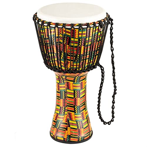 FLFL Djembe African Drum Fiberglas Tamburine Afrikanische Trommel 10 Zoll Anfänger Erwachsene (Color : 12 inch)