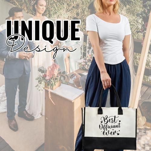 Bolsa Tote de Lona para Oficiante de Boda miniatura 2