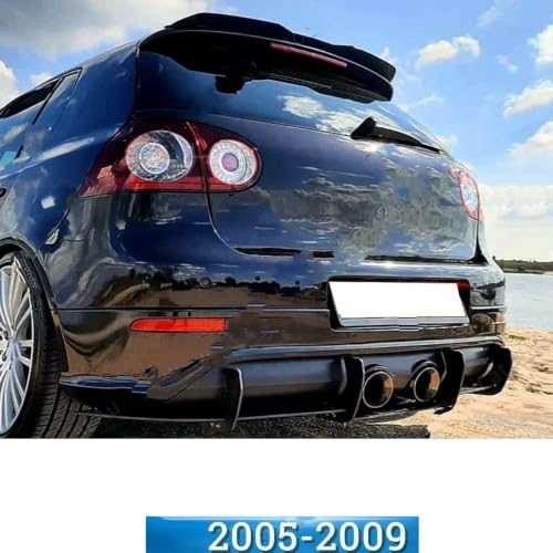 Difusor Parachoques Trasero y Spoiler Lateral para VW Golf 5 MK5 R32 2005-2009 6