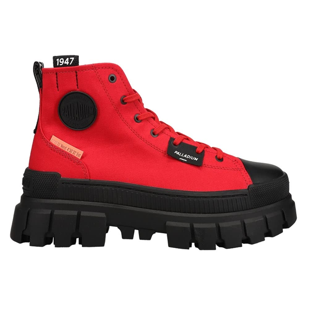 Palladium Women's Revolt Hi TX Boots, Red Salsa, 8 M