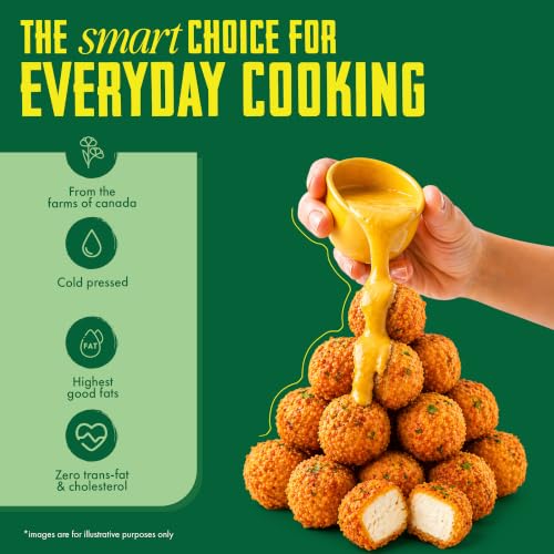 Image of JIVO Canola Cold Pressed Edible Oil - 4 Litres | Cooking Oil for Daily Use, Ideal for Roasting, Frying, Baking & All Types of Cuisines | Cold Pressed Oil for Cooking