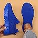 Women Men Running Shoes Slip-on Walking Tennis Sneakers Breathable Casual Soft Sole Mesh Workout Sports Shoes Gym Fashion Mesh Soft Comfortable Shoe Driving Shoe Blue