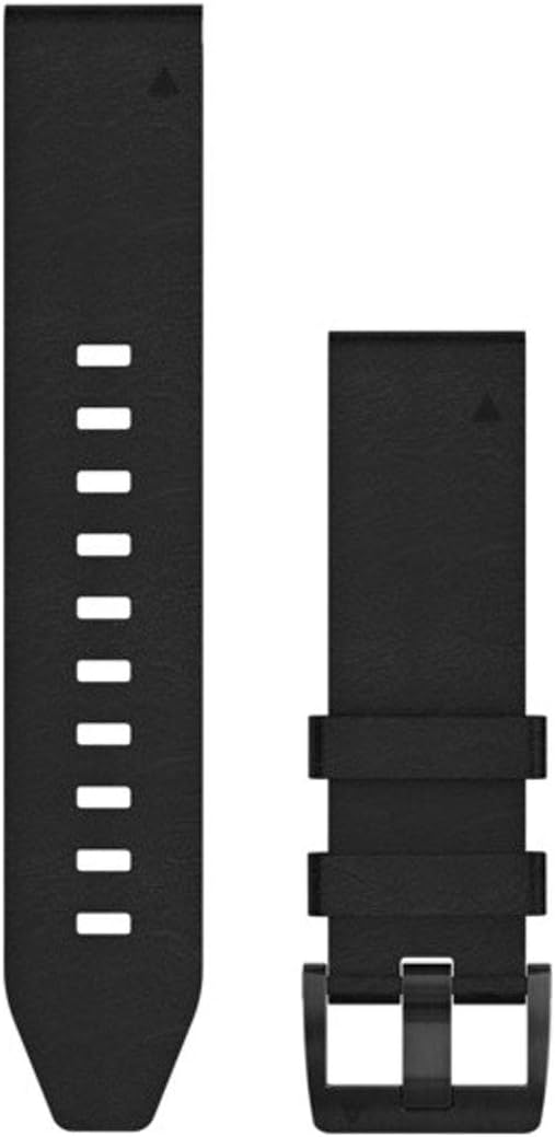 Garmin Quickfit Watch Band, Vented Carbon Gray Titanium Bracelet, Jacquardweave Nylon Strap – Heathered Black, Model Number: 010-12738-03