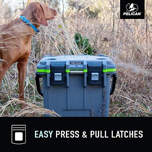 Pelican 20 Quart Elite Cooler Grey/Green