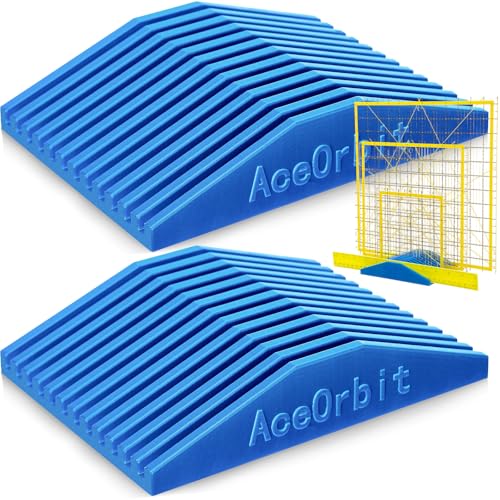 2 Pcs 12 Slot Storage Rack for Quilting Rulers, Blue Ruler Holder Organizer