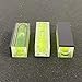 ZUJHPYMI 2Pcs Bubble Spirit Level with Magnetic Base 15x15x40mm Single Line Small Square Bubble Levels Measuring Layout Tools Levels
