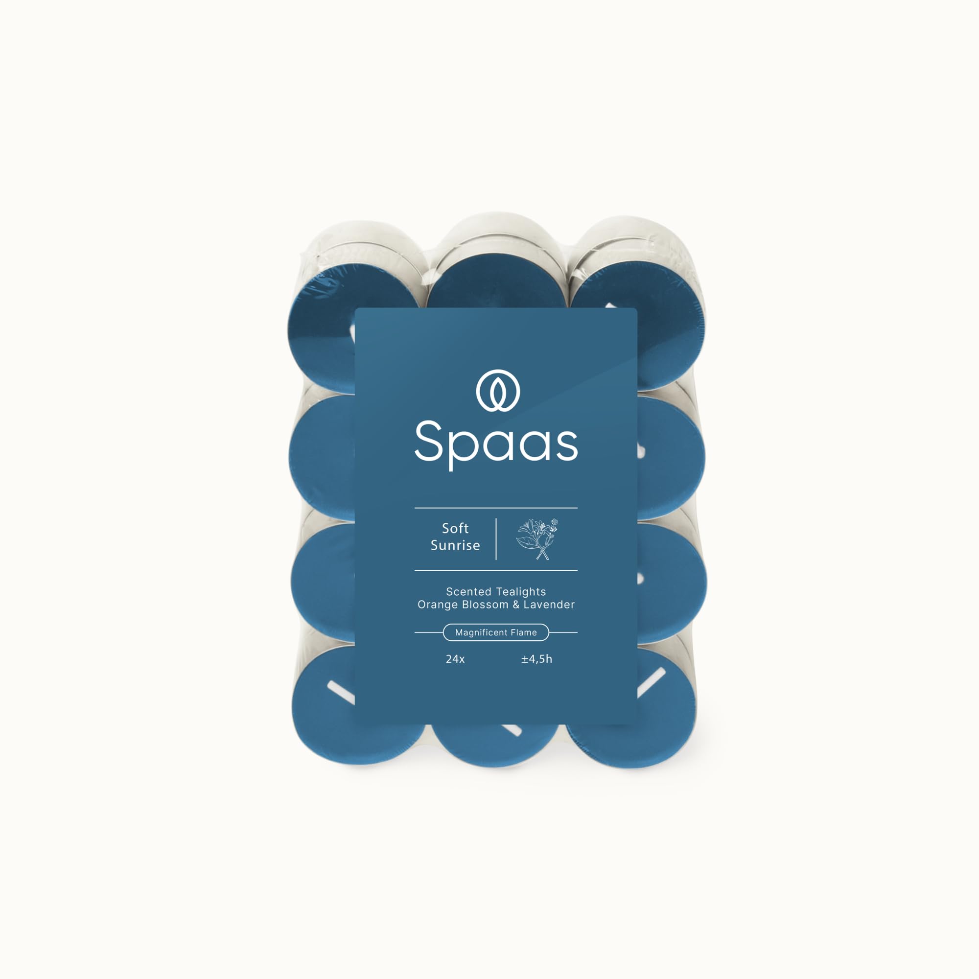 Spaas 240 Lumini Profumate, ± 4.5 Ore, Lavanda e Fiori d'Arancio