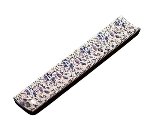 Vamior Painted Ceramic Incense Holder for Sticks Enamel Ash Catcher Tray(A2161)