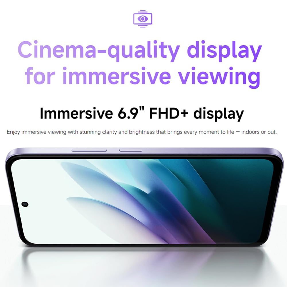 XIAOMI REDMI 15 Smartfon, 8 GB + 256 GB, ekran FHD 6,9", czarny, 7000 mAh, 1080 × 2340 pikseli, szybkie ładowanie 33 W, 144 Hz AdaptiveSync, podwójny aparat AI 50 MP, z ładowarką, bez NFC, Android 15