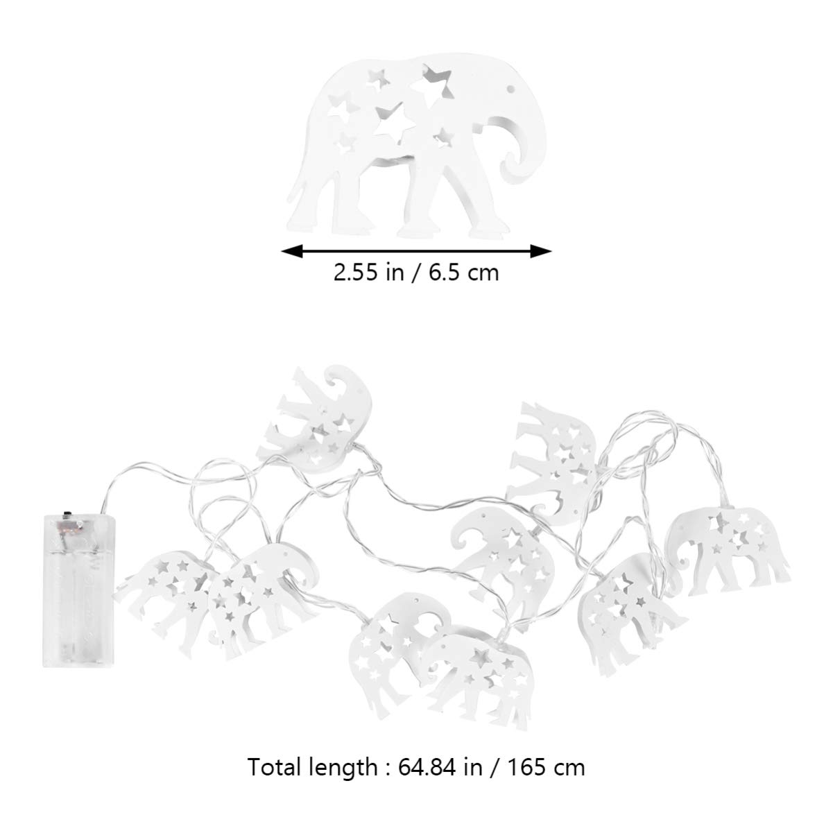 Multi Colour String Lights Elephant Fairy Lights Bedroom Home
