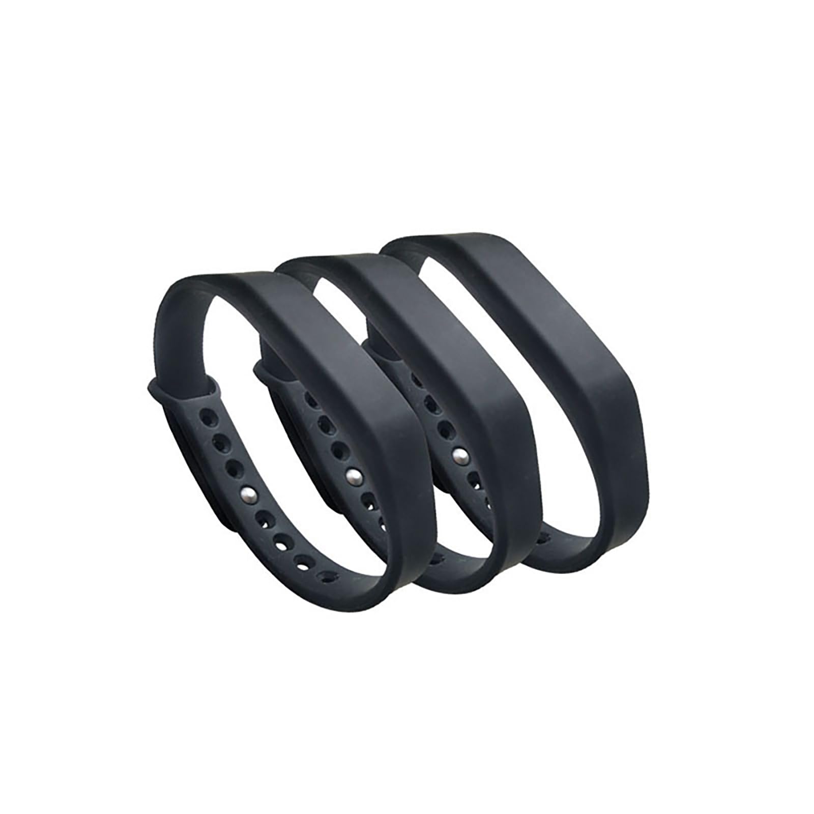 Braccialetto RFID 125khz o 13.56mhz o Braccialetto NFC 213 168 Bytes Forum Tipo 2, Nero , 23.5Longueur, Elettronica1