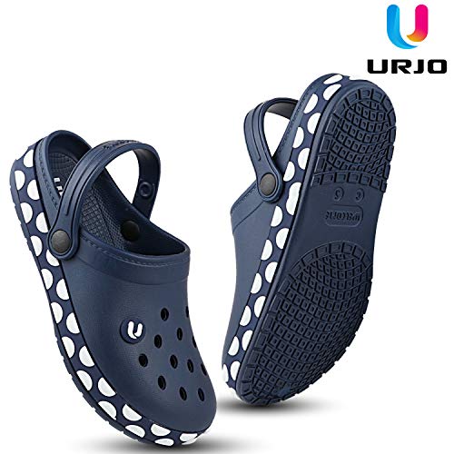 Image of URJO GEMS Kid's Clogs /Sandals with Adjustable Back Strap Ultra Soft & Flexibility Anti Skid Comfortable Waterproof Daily Mules Clogs /Sandals Boy's & Girl's
