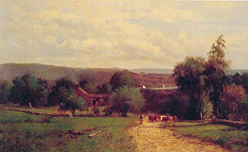 Peintures sur toile à l'huile paysage de printemps George Inness -04