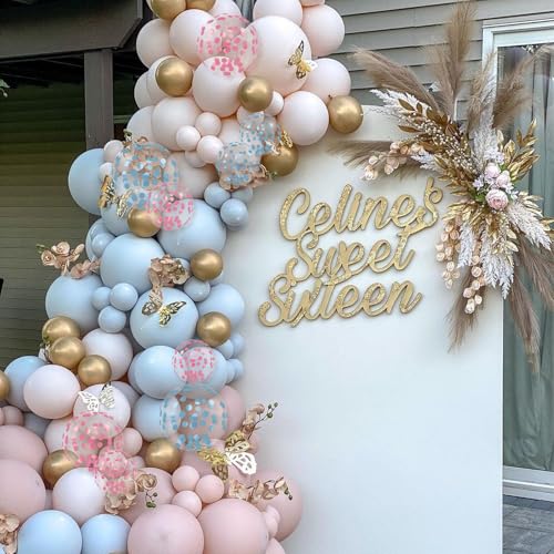 Sowide Gender Reveal Balloons,12 Inchs Pink And Blue Confetti Balloons For Baby Boy Or Girl Gneder Reveal Party Decorations Birthday Wedding Anniversary Engagement Bridal Baby Shower Supplies thumb #4