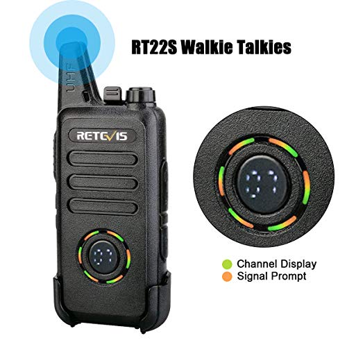 Image of Retevis RT22S 2 Way Radios Rechargeable, Walkie Talkies with Headset 4 Pack