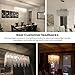 7PM Chandeliers for Dining Room, Modern Rectangle Crystal Chandelier 8 Lights Linear Chandelier Retangular Pendant Light Fixute for Dining Room Kitchen Island -L40, Chrome